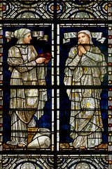 Whitefriars Stained glass by Henry Holiday in Salisbury Cathedral
