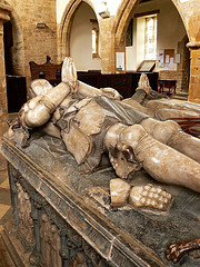 Alabaster freestanding tomb to Sir Richard Knightley, northamptonshire
