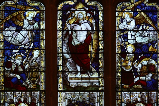 East window St. Wilfred. Old Arley
