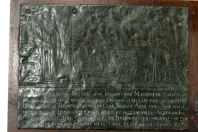 Alban Butler Brass - Aston-le-Walls, Northamptonshire