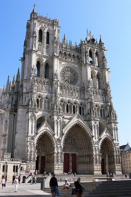 La façade ouest de la cathédrale Amiens