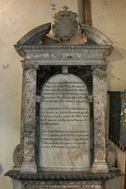 Benson family Monument - Dodford, Northamptonshire