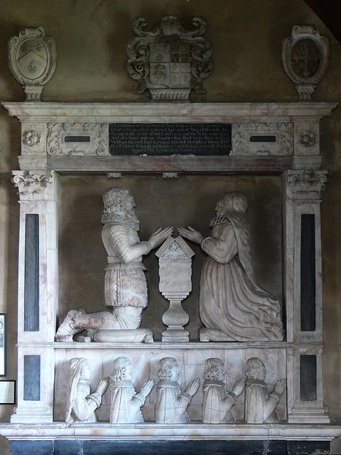 Monument de Charles Dixwell et de sa famille - Churchover, Warwickshire