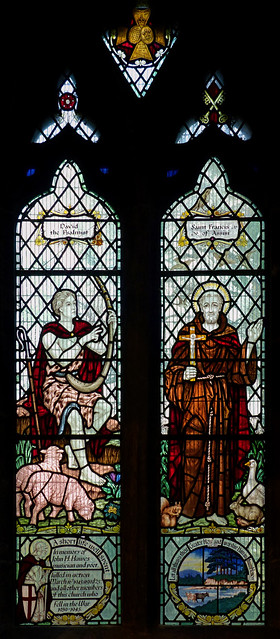 David the Psalmist and St Francis - Desborough, Northamptonshire