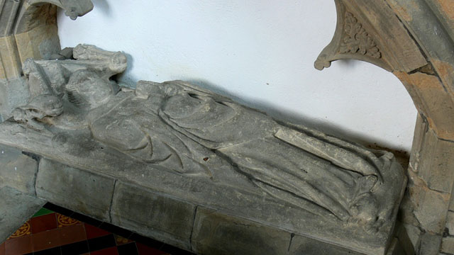Effigy of Priest - Aston-le-Walls, Northamptonshire