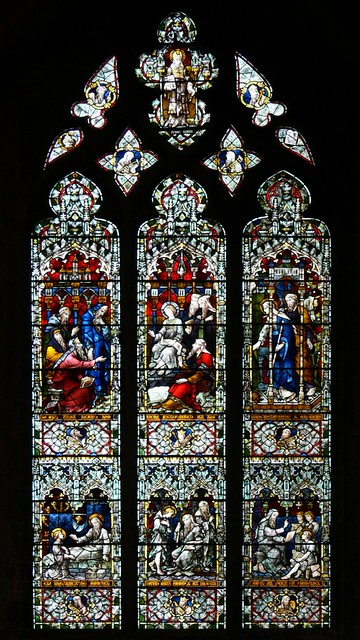 Jesus with the Elders - Tewkesbury Abbey.