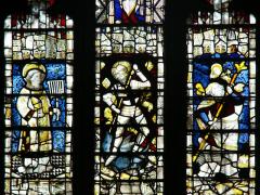 Medival stained glass at Great Malvern Priory