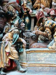 Détail du Christ purifiant le Temple de la cathédrale d'Amiens