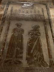 Cuivre commémorative de Thomas Andrewes - Church Charwelton, Northamptonshire.