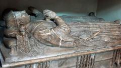 Un chevalier du 15ème siècle et sa dame, non identifiés - Lutterworth, Leicestershire