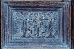 Virgin and Child with attendants - Thenford Northamptonshire