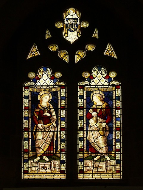 Mary and Martha stained glass burlison grylls 