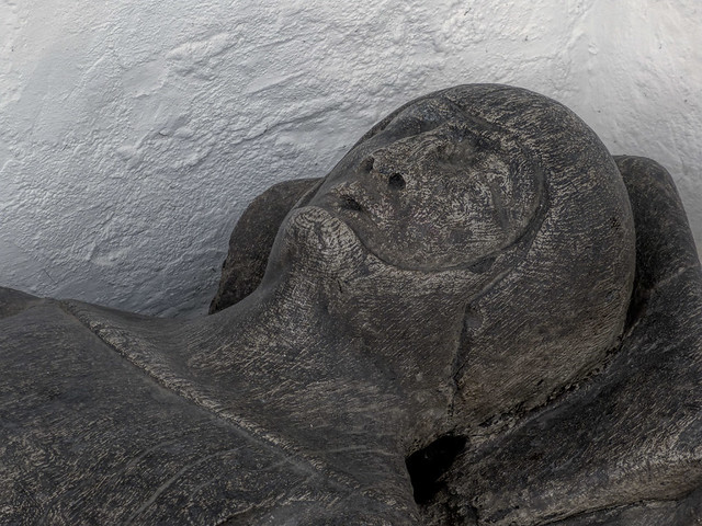 Head of John de Pateshull effigy
