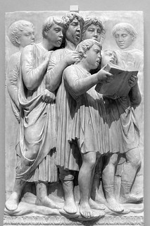 Boys Singing from a Book