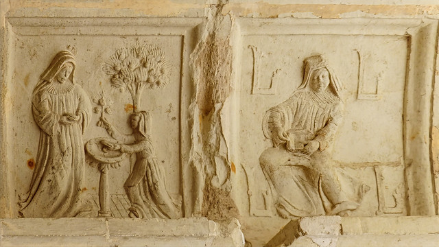 Teaching the virgin to Read and Donor